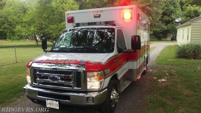 Ambulance 496 on location.