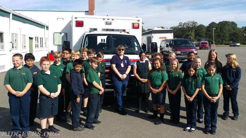 Ambulance 496 at St. Michaels for Fire Prevention Week - 2016.