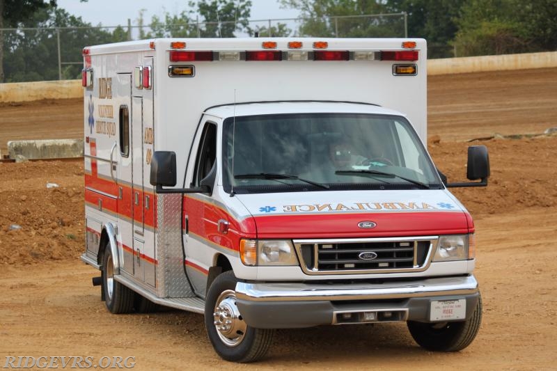 Ambulance 498 at Potomac Speed (Budd's Creek) for Standby Duty.