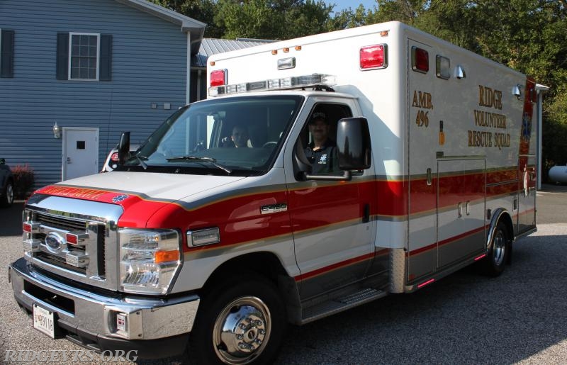 Ambulance 496 heading out to the St. Mary's fairgrounds for the parade 2016.