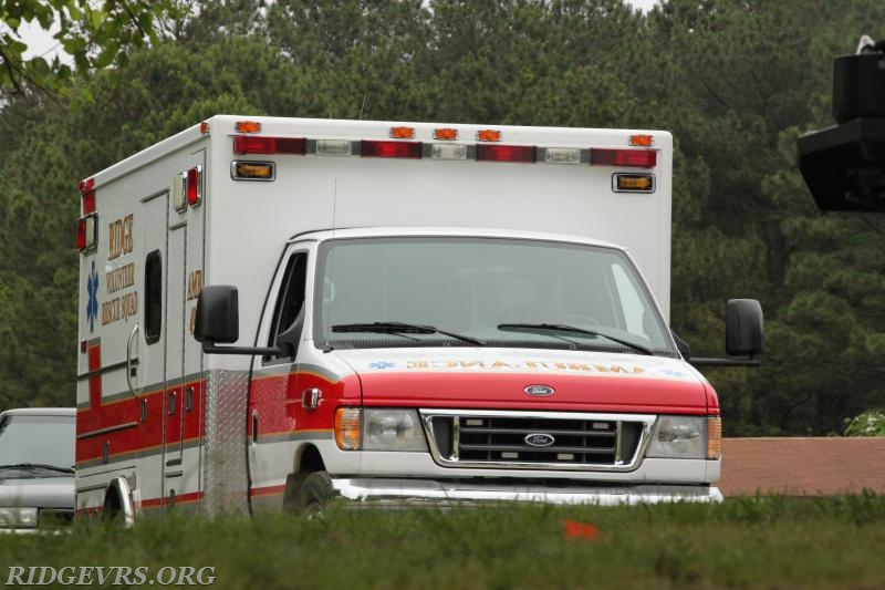 Ambulance 498 at Point Lookout State Park for the Potomac River Swim standby duty.