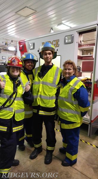 Lt. Christina Gillespie, CPR Breanna Miller, Lt. Alex Ketner and Driver Marie Carroll