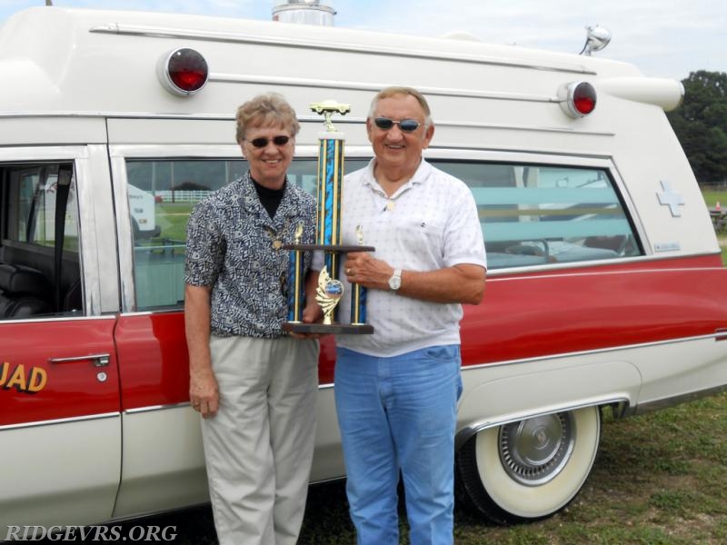 Life members Frances Ann and Jack Cullison. 1972 Miller Meteor Cadillac.