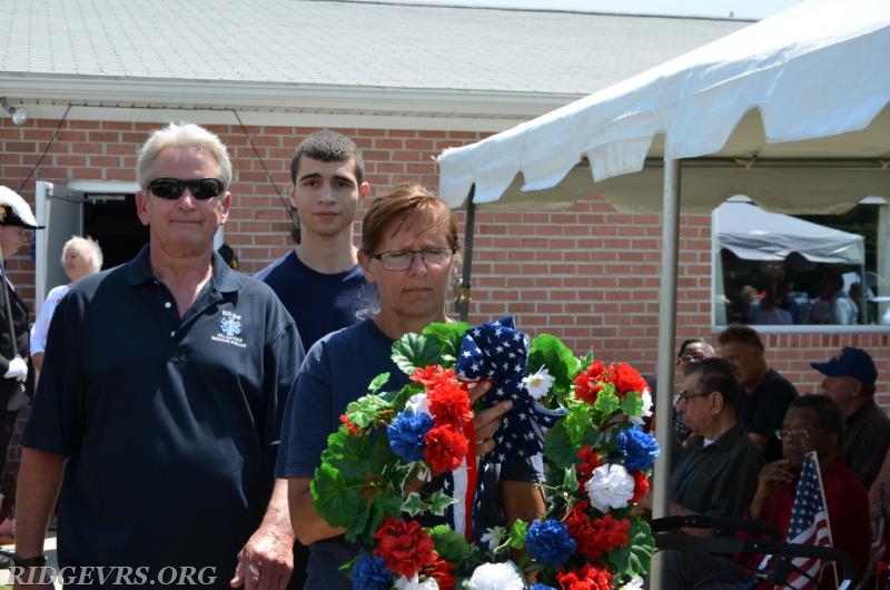 Engineer Sam Sayers, Lt. Alex Ketner and assistant chief Debbie Drury