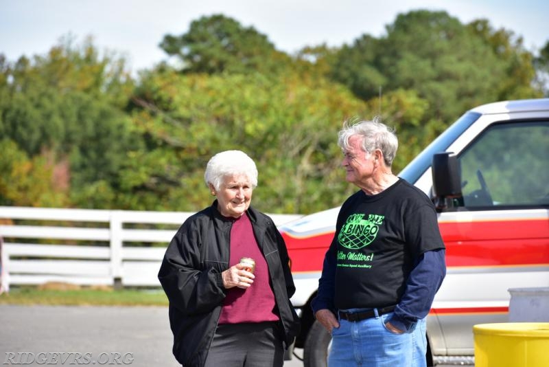 Auxiliary member Mary Greer and Chief Engineer Paul Sullivan