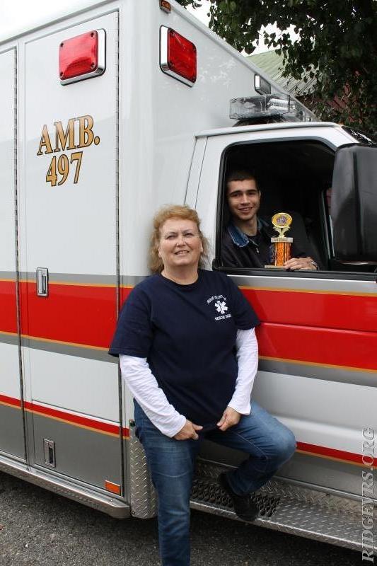 Driver Marie Carroll and Lt. Alex Ketner