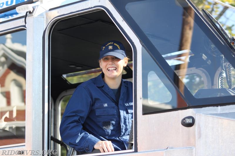 Autumn Lee (USCG) in the Veterans Day parade 2016.