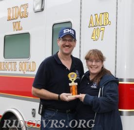 Driver Leo Gillespie and EMT Christina Gillespie