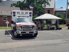 Ambulance 499 out at St Mary's college.
