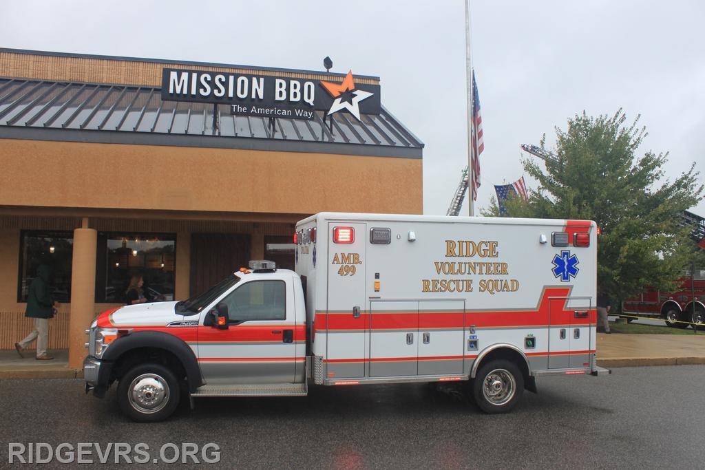 Mission BBQ, September 11th ceremony. Ambulance 499. #RVRS