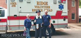 RVRS standby crew (Jeanne and Donnie) with Nick with Ambulance 498.